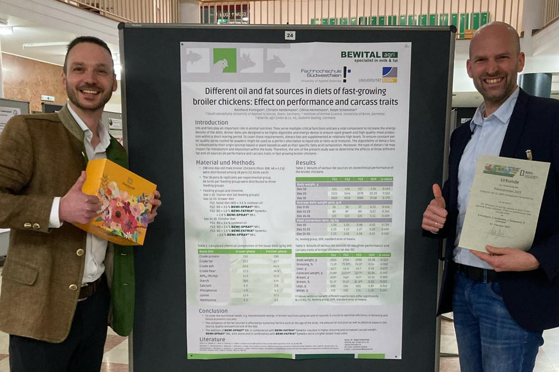 Bewital_BEWITAL agri beim BOKU Symposium in Wien ausgezeichnet
